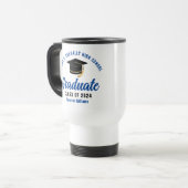Blue Afstuderen Custom Afstuderen Keepsake Reisbeker (Voorkant links)