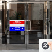 Blue Again Raamsticker (Kantoordeur)