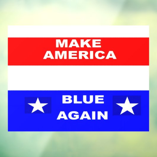 Blue Again Raamsticker (Vel 3)