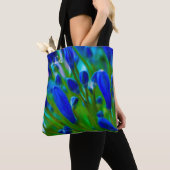 Blue Agapanthus Tote bag (De près)