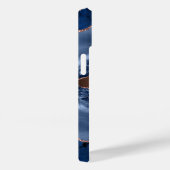 Blue agate marble roos gold name script Case-Mate iPhone case (Achterkant / Rechts)