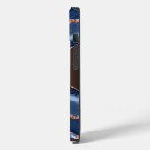 Blue agate marble roos gold name script Case-Mate iPhone case (Achterkant / Links)