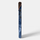 Blue agate marble roos gold name script Case-Mate iPhone case (Achterkant / Links)