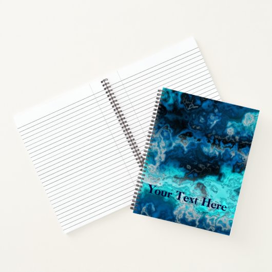 Blue Agate Notitieboek (Binnen)