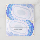 Blue Agate Place Cards (Buitenkant ongevouwen)
