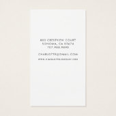 Blue Agate Silver Script die de Kaart van de Verto (Achterkant)