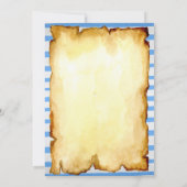 Blue Ahoy Carte des trésors Garçons Pirate Anniver (Dos)