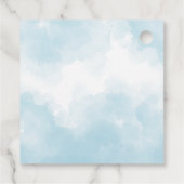 Blue Airplane Beer - Baby shower Bedankjes Labels (Achterkant)