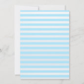 Blue Airplane Teddy Bear Baby Shower Invitation (Dos)