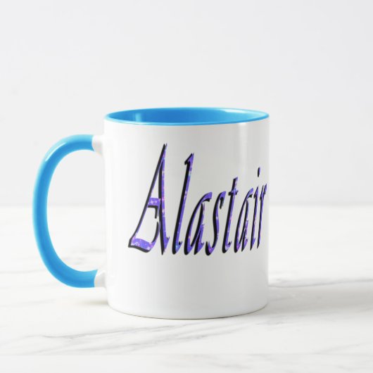 Blue Alastair Name Logo, Mok (Links)