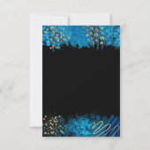 Blue Alcohol Ink Sweet 16 Birthday Party RSVP (Dos)