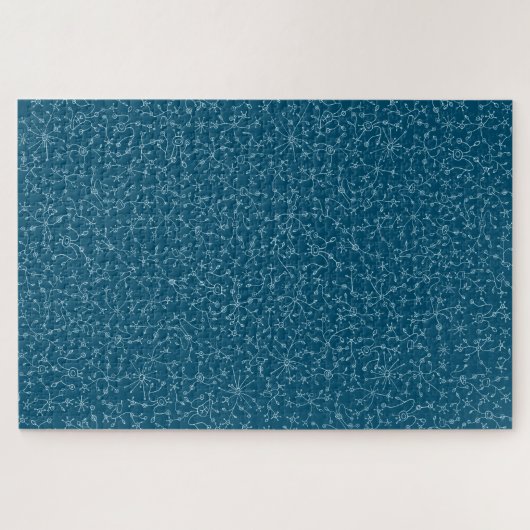 Blue Alien Design Jigsaw Puzzle (Horizontal)