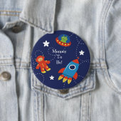 Blue Alien Space - Aangepaste mammie om Button te  (In situ)