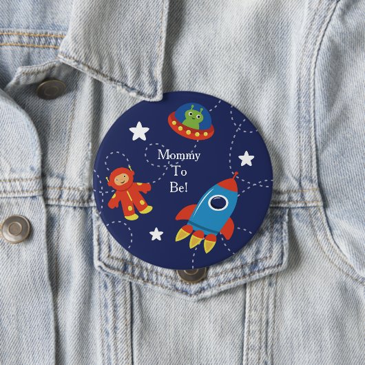 Blue Alien Space - Aangepaste mammie om Button te (In situ)