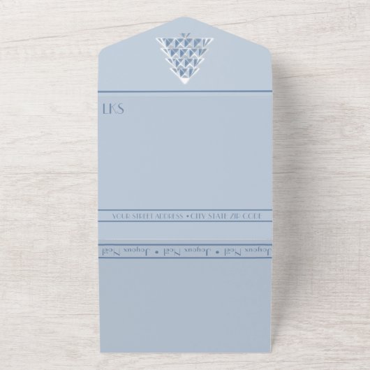 Blue All in One Christmas Event Invitation (Dehors)