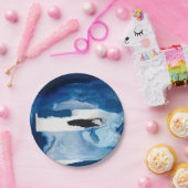 Blue Amore II Papieren Bordje (Feest)