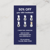 Blue Ananas Loyalty Kaart Visitekaartje (Achterkant)