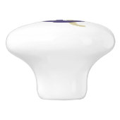 Blue Anchor Keramische Knop (Zijkant)