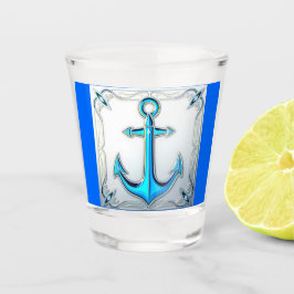Blue Anchor Nautical Shot Glass Shot Glas
