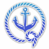 Blue Anchor Sticker (Voorkant)