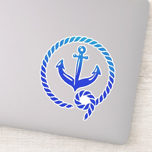 Blue Anchor Sticker (Detail)