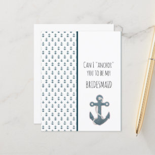Blue Anchor zal je mijn Bridesmaid zijn