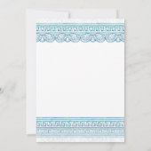 Blue Ancient history custom party Kaart (Achterkant)
