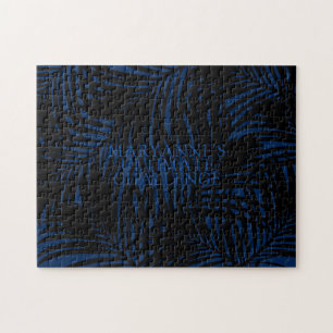 Blue and Black Dark Tropical HARD, speciaal aangep Legpuzzel