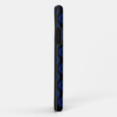 Blue and black diamond pattern Case-Mate iPhone case (Achterkant/rechts)