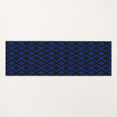 Blue and black diamond pattern yogamat (Voorkant (horizontaal))