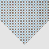 Blue and Brown Classic Argyle Pattern Tissuepapier (Detail)