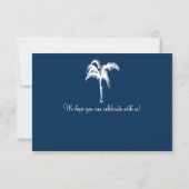 Blue and Cream Jamaïque RSVP Boarding Pass (Dos)