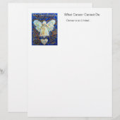 Blue and Gold Cancer Angel Letterhead (Voorkant / Achterkant)