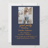 blue and gold elegant invitation (Dos)