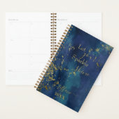 Blue and Gold Let Your Sparkle Shine Planner (Display)