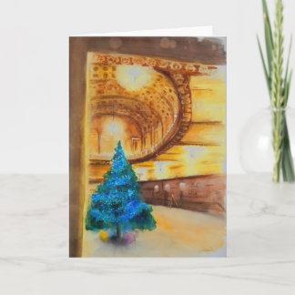 blue and gold - michigan theater in Ann Arbor Feestdagen Kaart