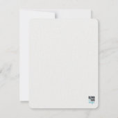 Blue and Gold Waterverf Swash Wedding RSVP-kaart RSVP Kaartje (Achterkant)