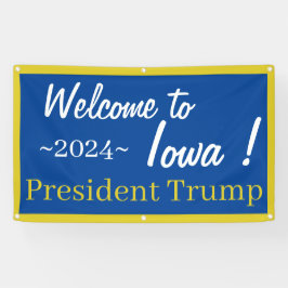 Blue and Gold Welkom in Iowa Mr. President! Spando Spandoek