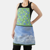 Blue and Green Fun Sky Apron Schort (Insitu)