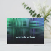 Blue and Green Modern Plays Response Kaart (Staand voorkant)