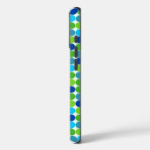Blue and Green Polka Dot iPhone 7 coque (Verso / Gauche)