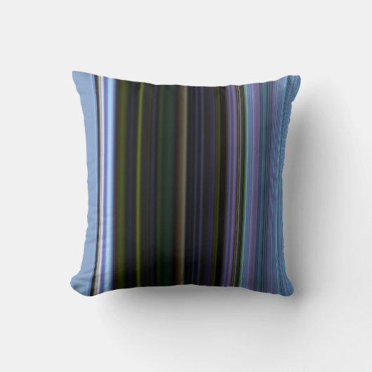 Blue and Green Stripe American Mojo Pillow Kussen (Voorkant)