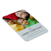 Blue and Grey Snowflake Holiday Magneet (Rechterzijde)