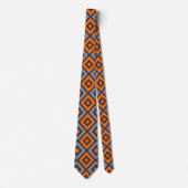 Blue and Orange Necktie Stropdas (Voorkant)