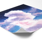 Blue and Pink Clouds Print, Value Poster Paper (Hoek)
