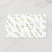 Blue and Pink Floral Diaper Card Insert Informatiekaartje (Achterkant)