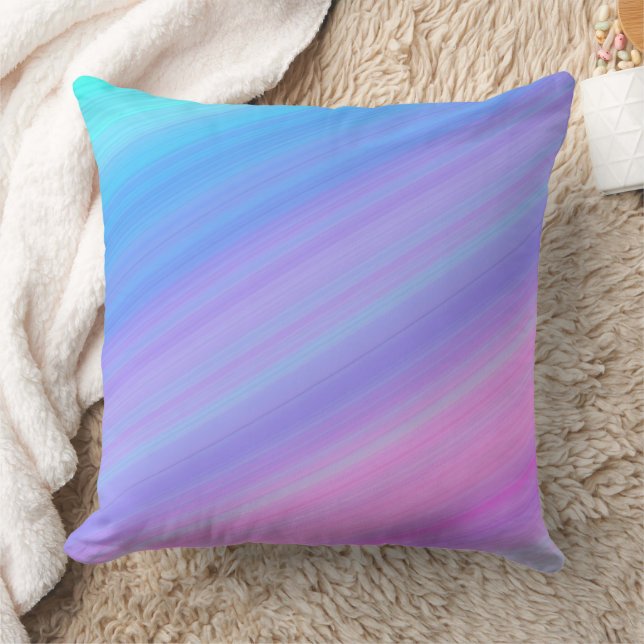 Blue and pink shade pillow kussen (Deken)