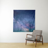 Blue and purple galaxy digital wandkleed (In situ)