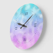 Blue and purple schaduwen shimmering texture backg grote klok (Hoek)