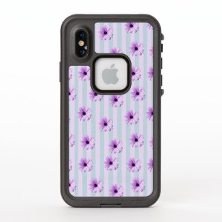 blue and purple striped daisy pattern